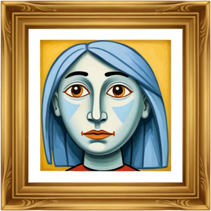  picasso painting frame emoji