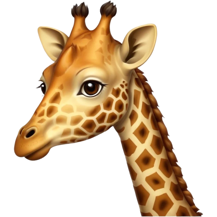 Girafe qui mange emoji