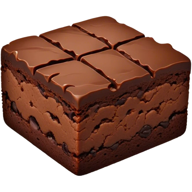 chocolate brownie emoji