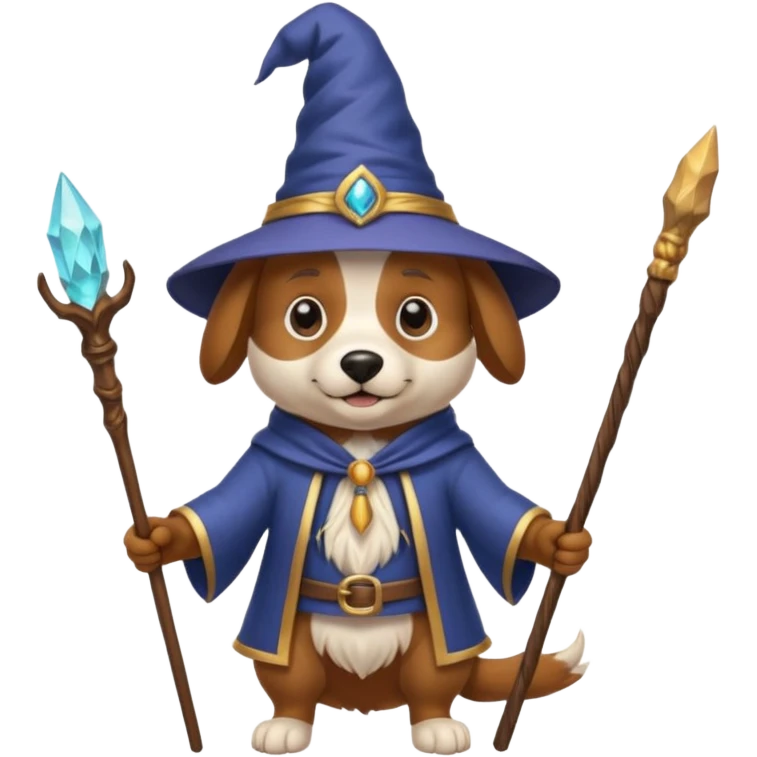 Dog wizard emoji