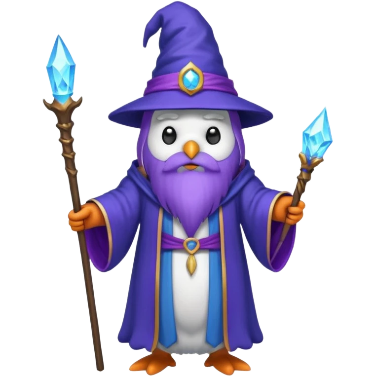 Penguin Wizard emoji