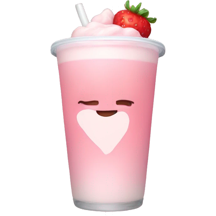 Strawberry milk love emoji