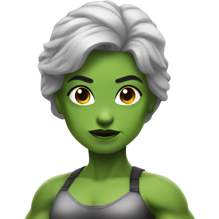 Smini female hulk emoji