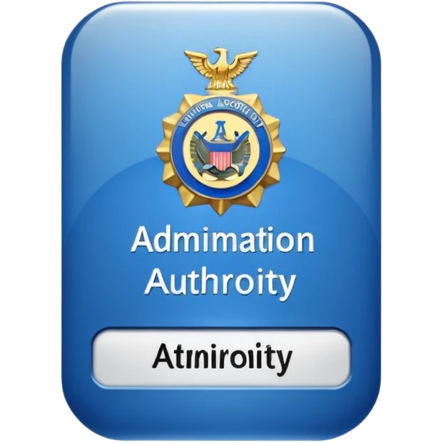 staff badge for administration authority emoji