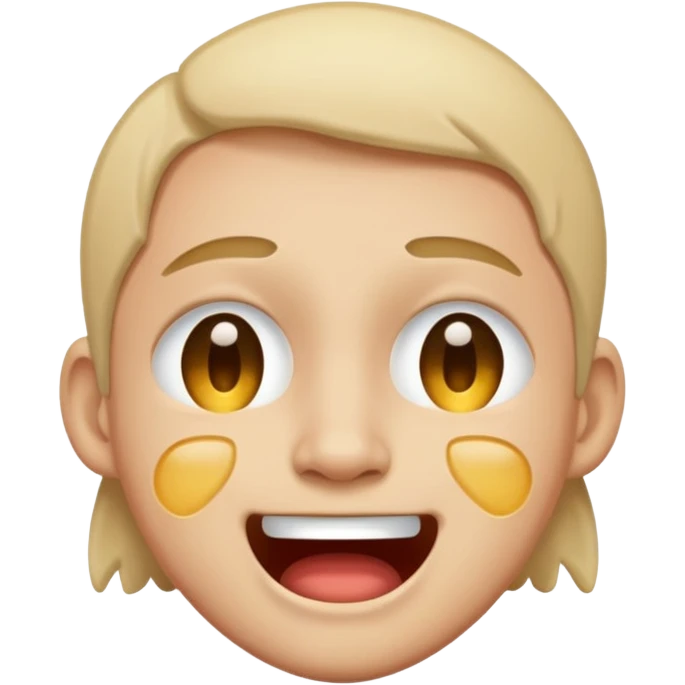 Half laugh half cry face emoji