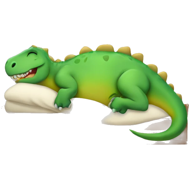 sleeping dinosaur  emoji