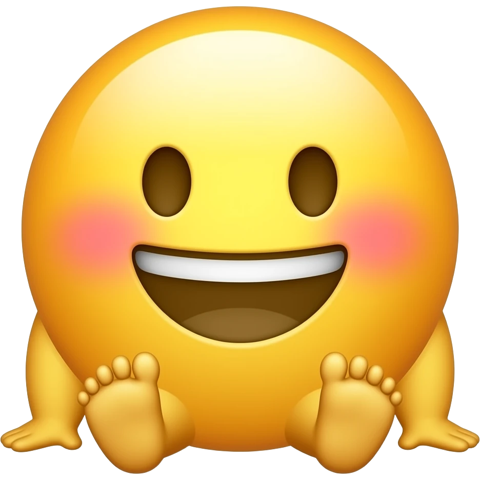Ein Emojis dass ihre Wangen pink sind und sie lächelt und sie ist richtig fett und ihre Füße sind nackt und sie ist komplett nackt und das soll dieses Emoji sein und sie soll gelb sein natürlich jeder Emoji😊 sie soll gelb sein, und sie soll dieses Emoji sein 😊 emoji