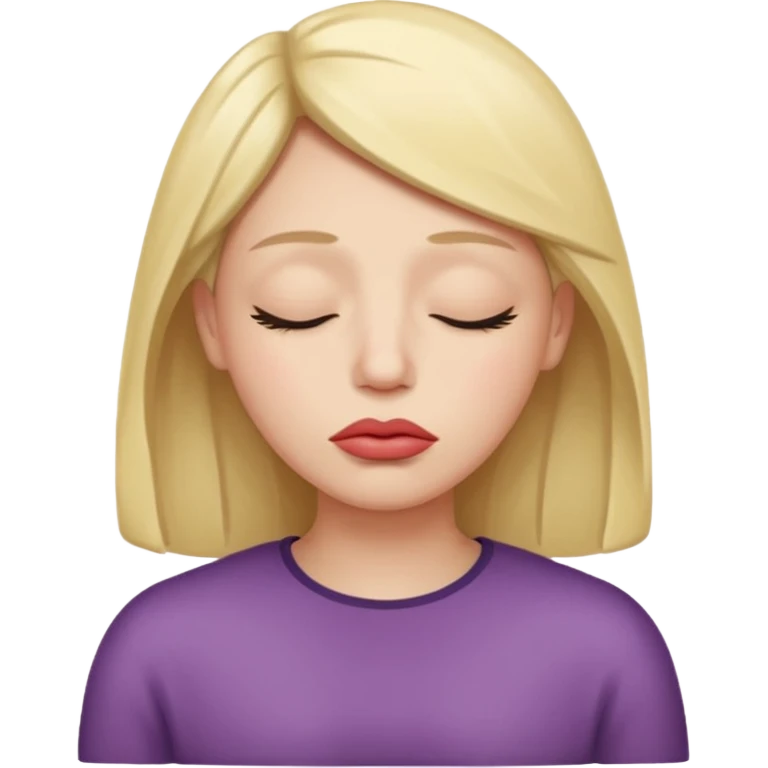  علامت سکوت گنگ با لب های گنچه ایموجی  emoji