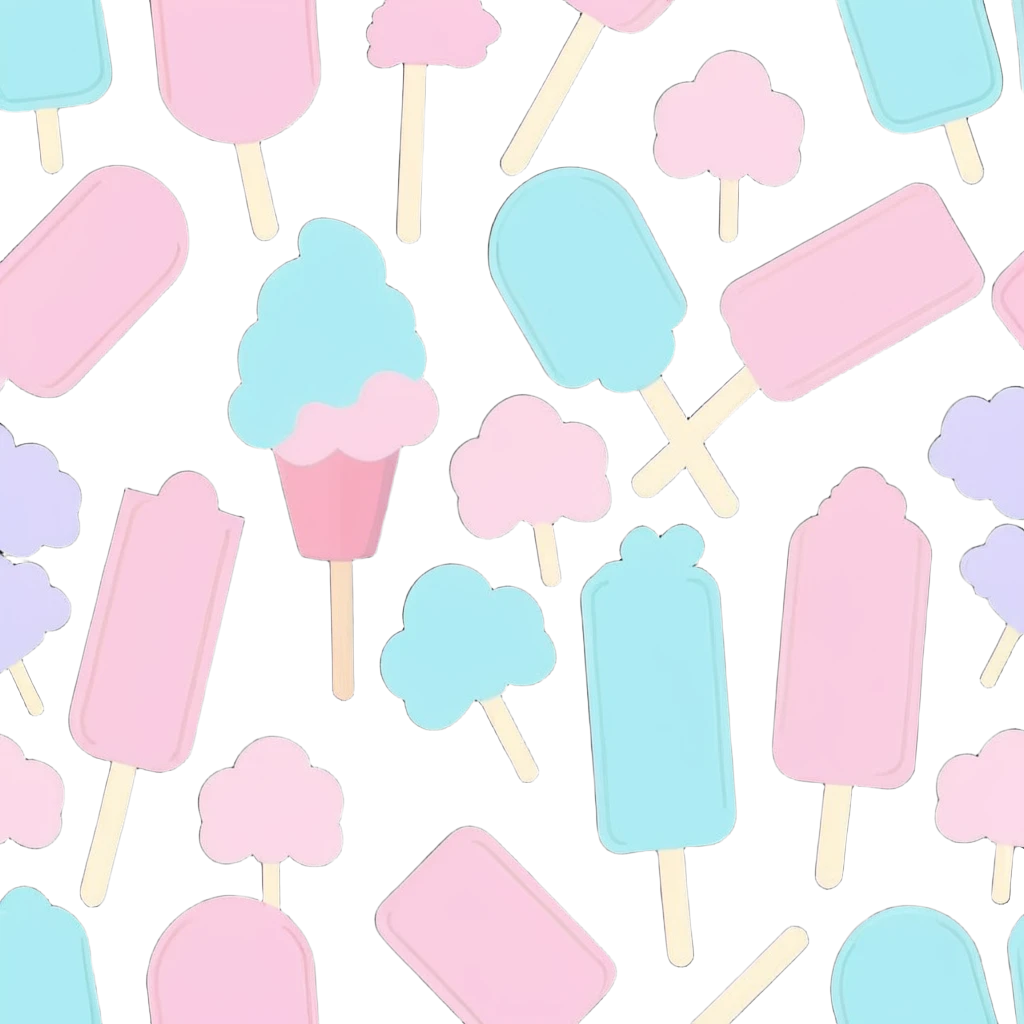 pastel pink cotton candy on a paper stick, soft and whimsical emoji