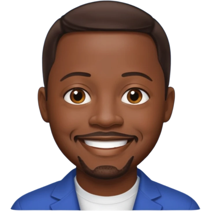Martin Lawrence with dark brown hair emoji