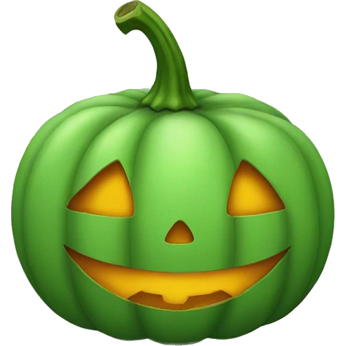 green pumpkin emoji