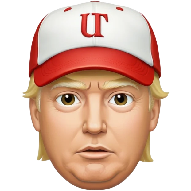 Donald Trump with basecap emoji