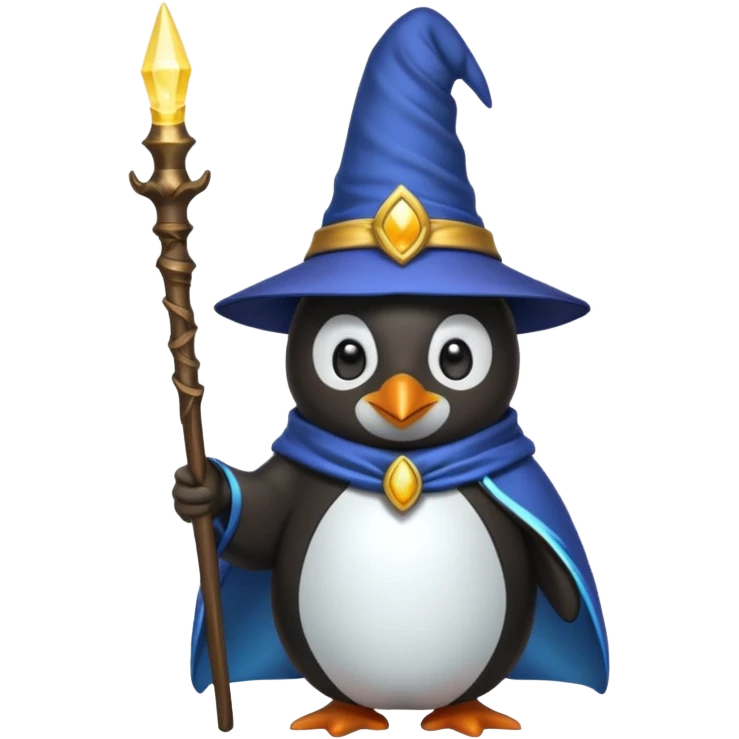 Penguin Wizard emoji