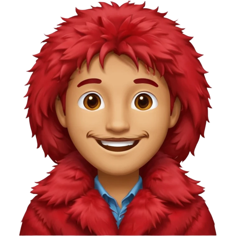 men red fur coat emoji