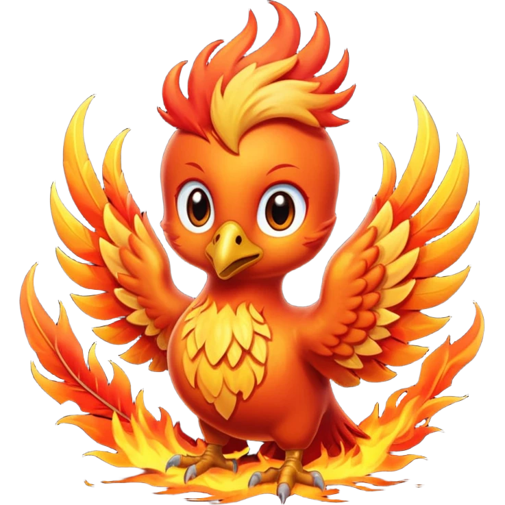 Baby phoenix - rising from ashes








 emoji