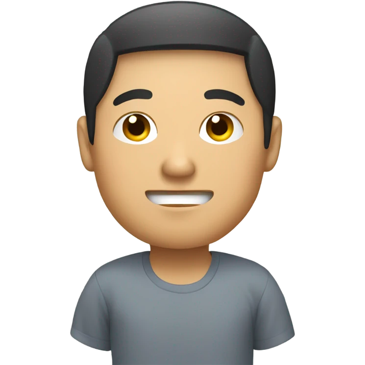 Asian guy with bowl of ramen emoji