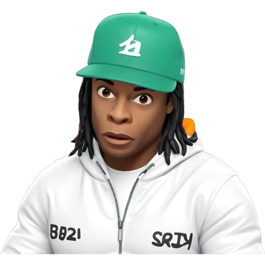 cool guy in white jacket emoji