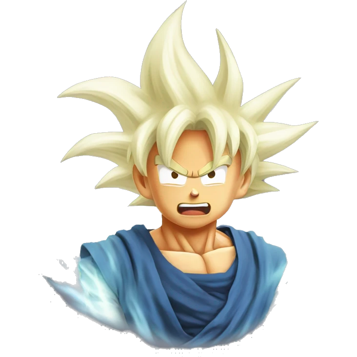 goku as a super sayan ghost emoji