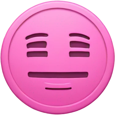 blank pink coin emoji