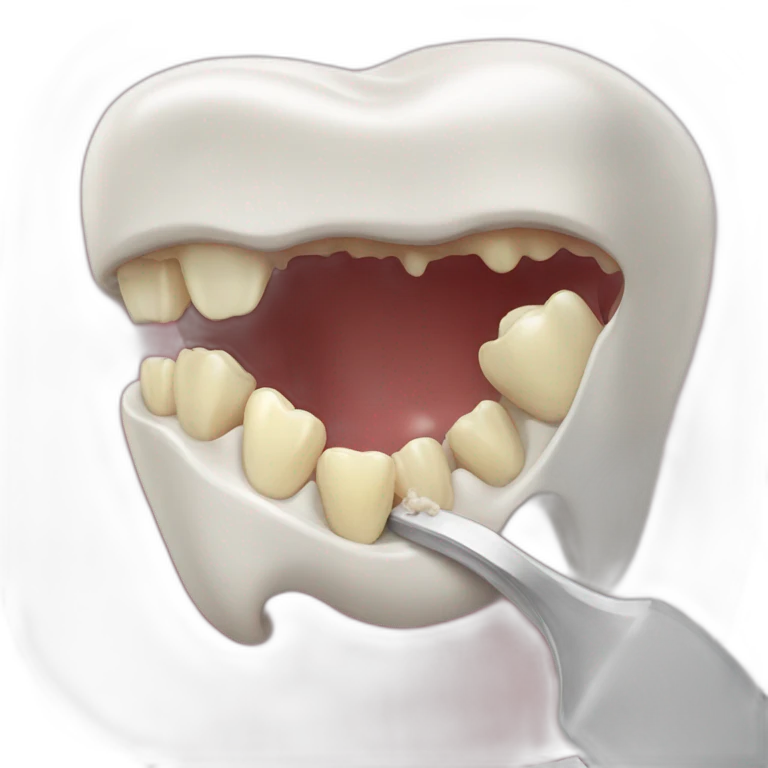 Tooth vomit emoji