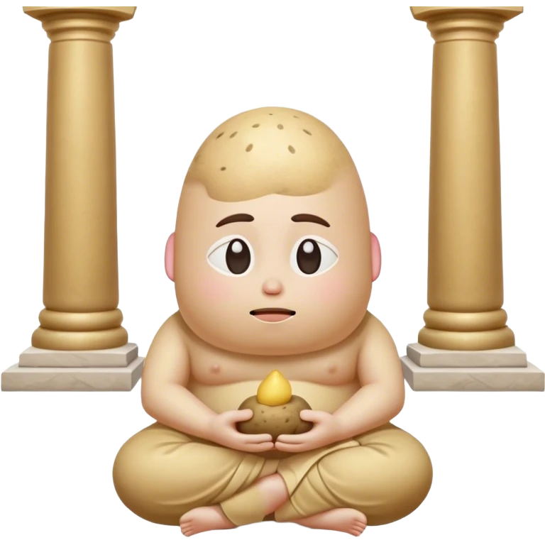 meditater potato temple emoji