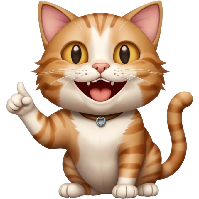 cat pointing and laughing at you emoji
