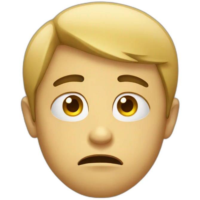 sad face emoji plain emoji