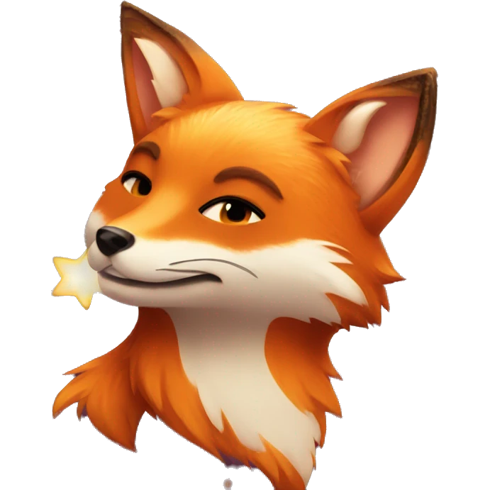 FOX WITH SPARKLES  emoji