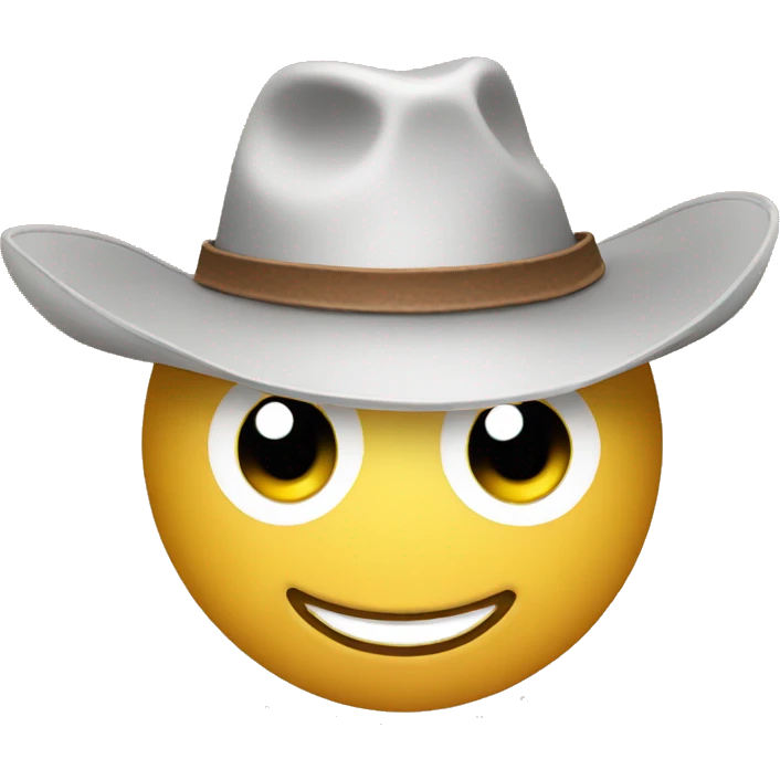 smiley with cowboyhat emoji