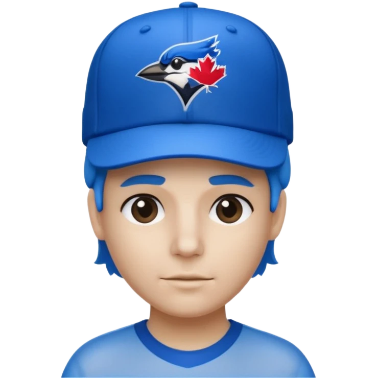 a see throug top of a roty that has a brain that you can whering a 67 shirt and a toronto blue jays hat emoji