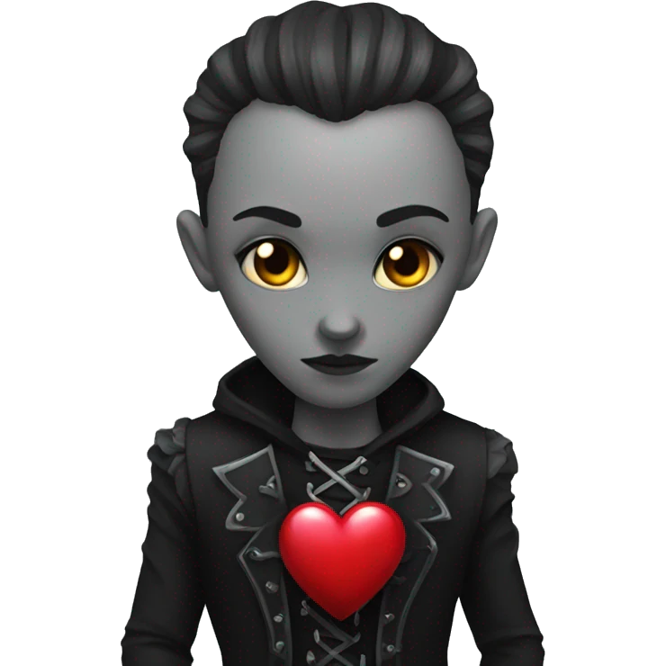 Gothic heart emoji