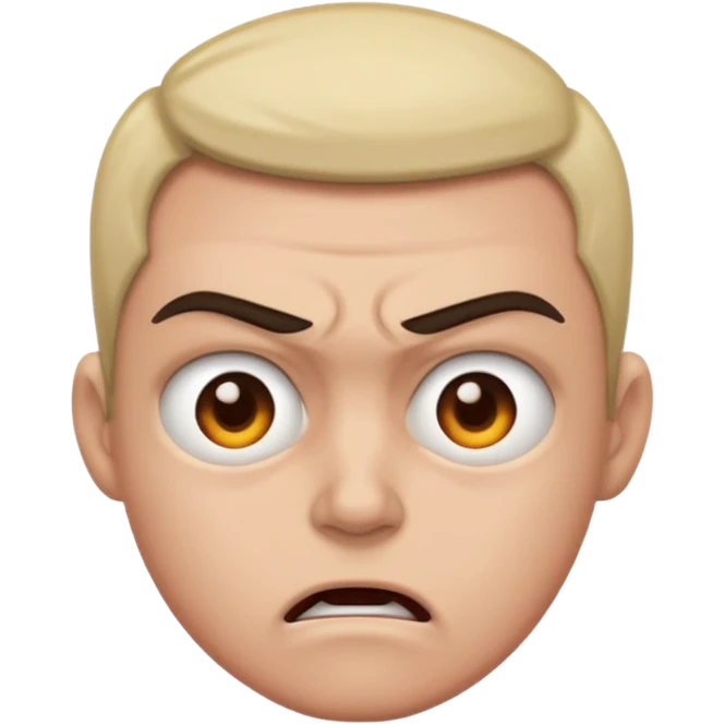  can't express expressionless ,anger just staring at  emoji