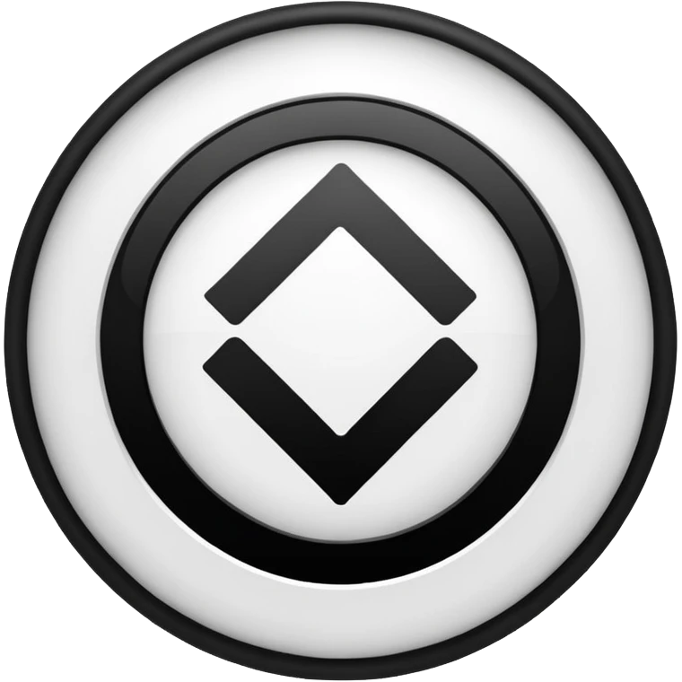 A circle with a Black and white tick in it emoji