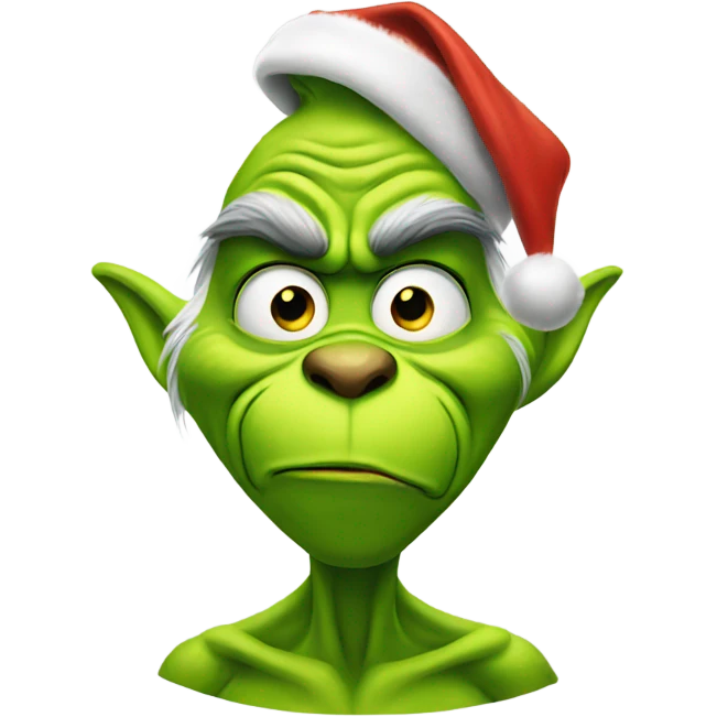 Christmas grinch emoji