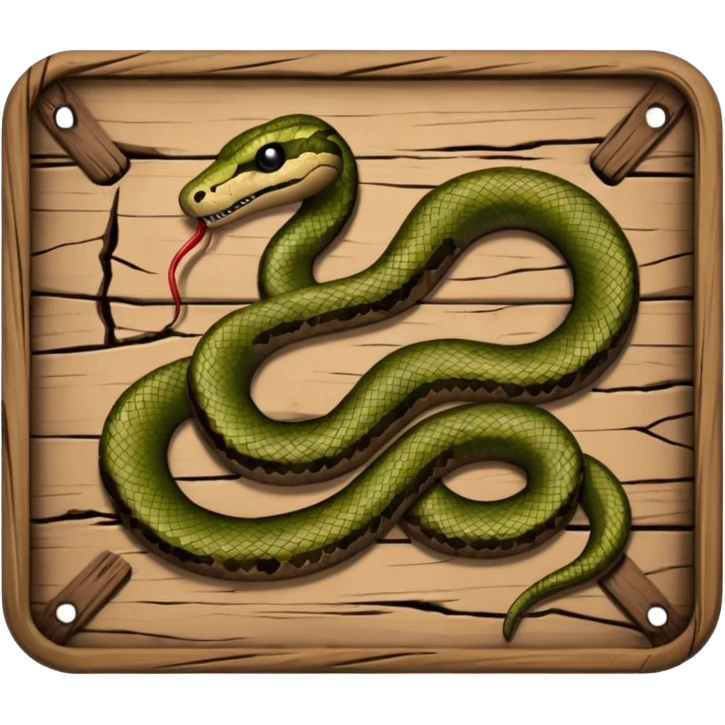 Sign that reads “Blame Snakes” emoji