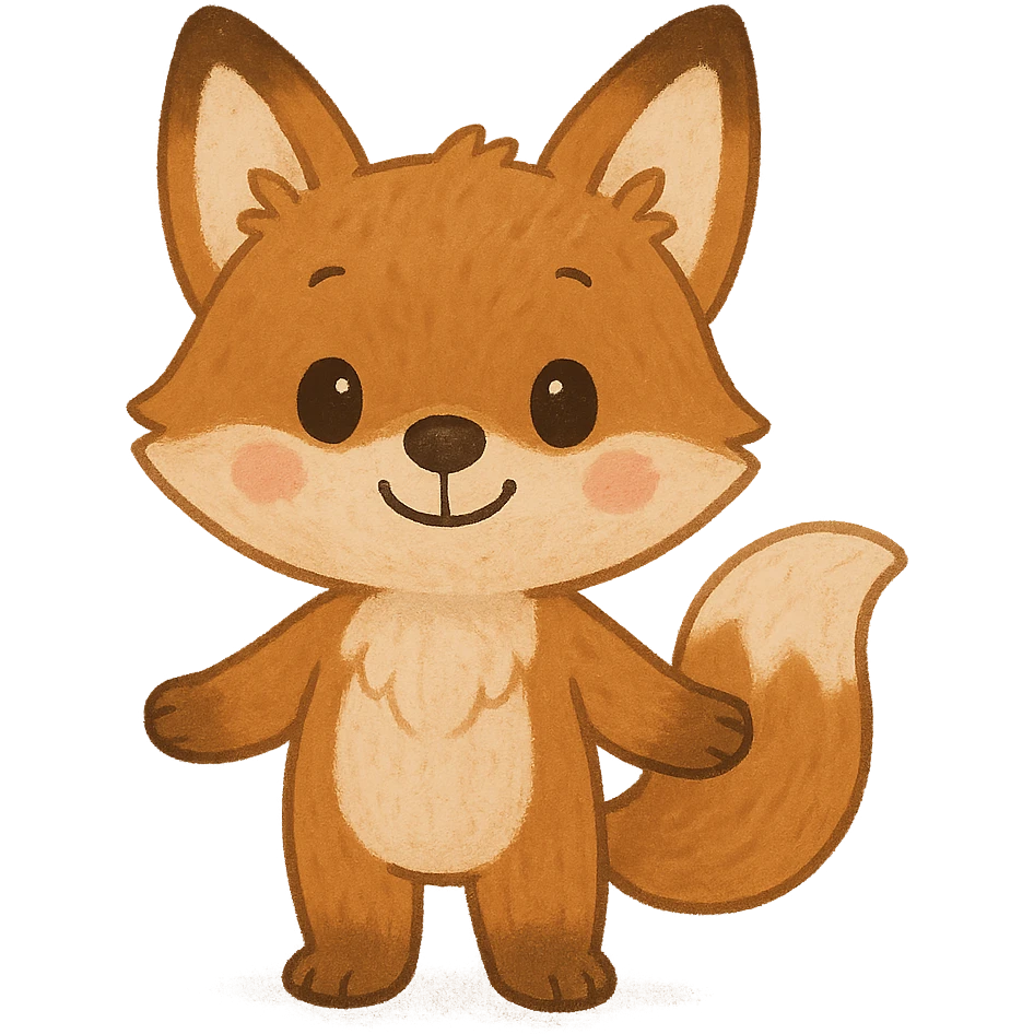 cute animal character, charming and friendly, general style emoji