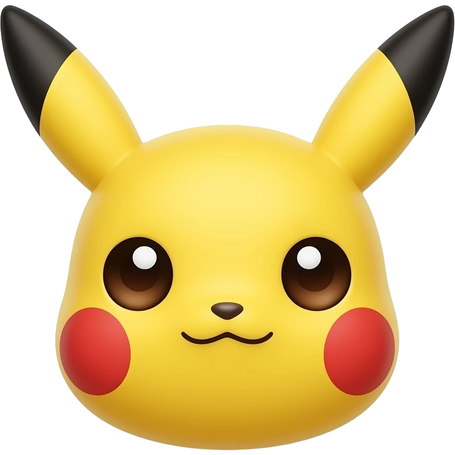 Ojos de pikachu emoji