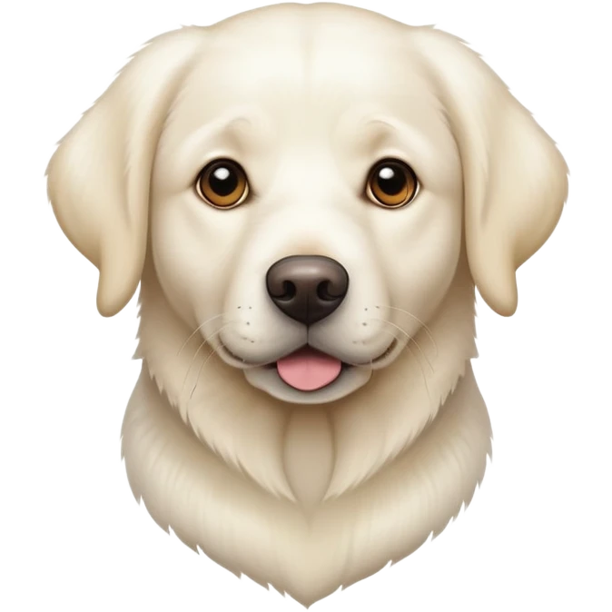 White Labrador adult dog emoji