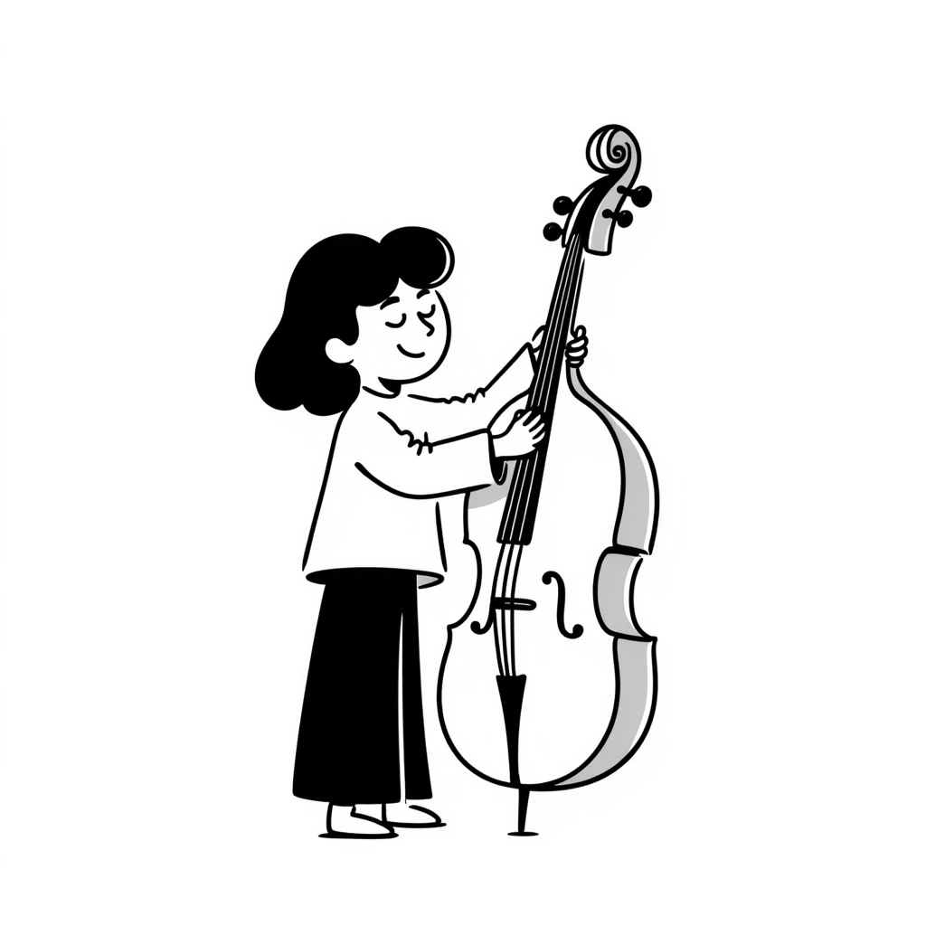 girl playing cello emoji