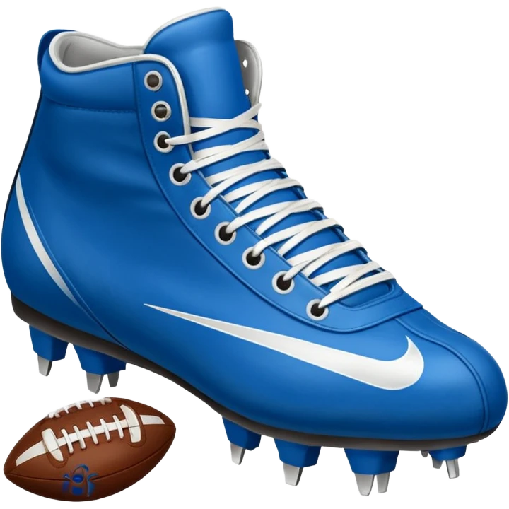 blue american football shoes emoji