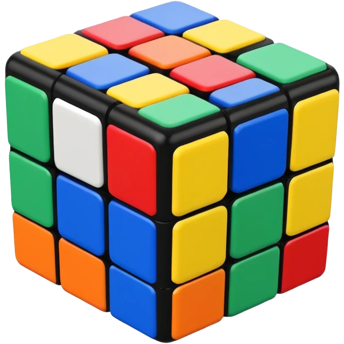 a 3×3 rubik's cube emoji