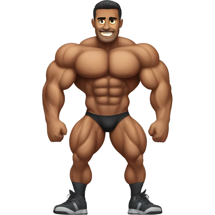 Quads muscle bodybuilder  emoji