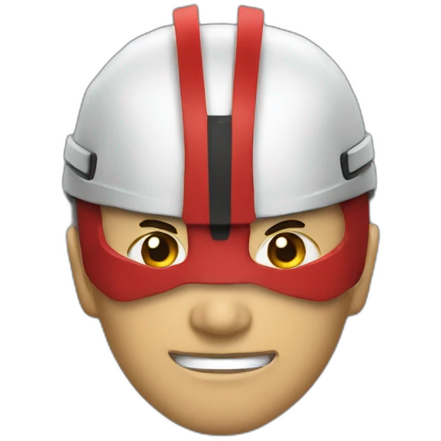 Red samourai emoji