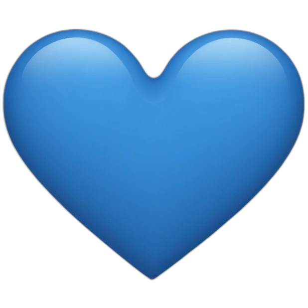 Heart blue emoji