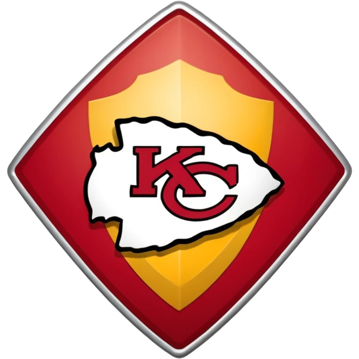 Kansas City Chiefs Logo Just the Arrowhead emoji