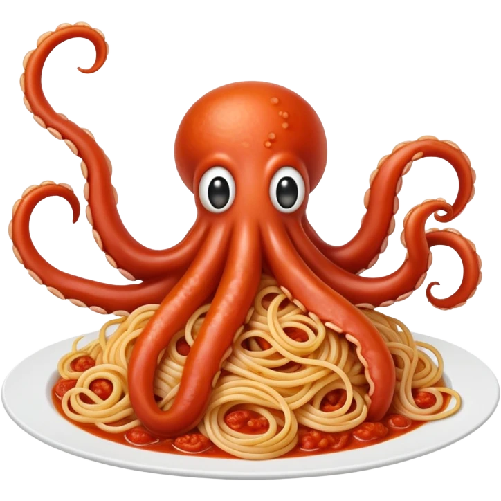 tentacled spaghetti creature  emoji