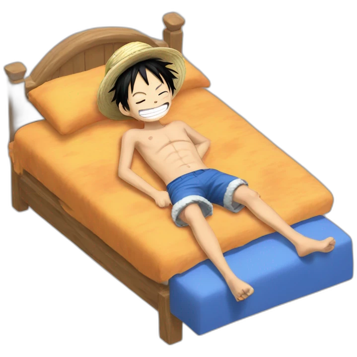 Luffy dormir emoji
