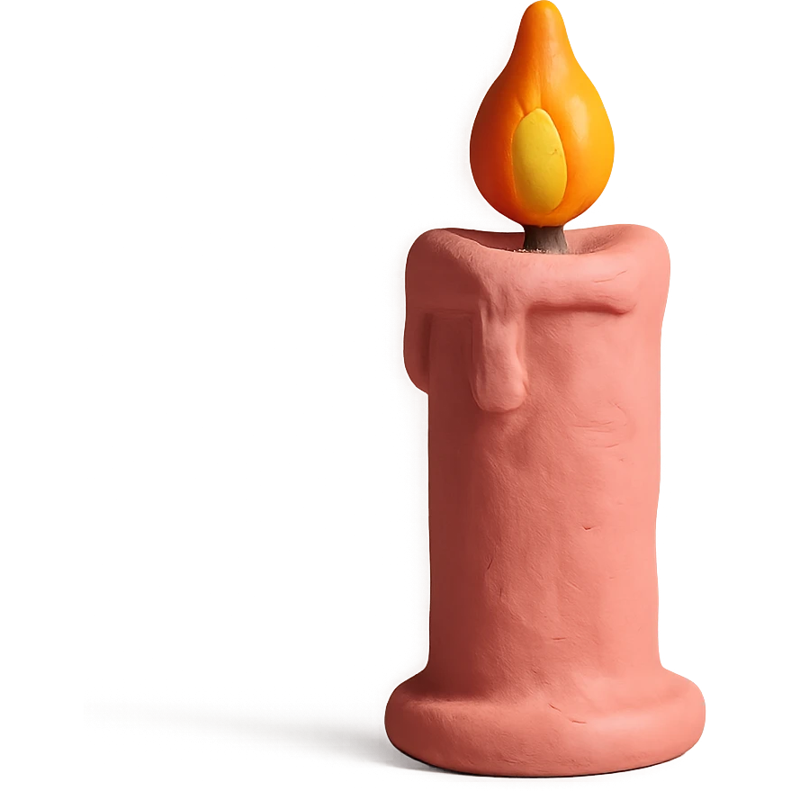 Pink candle
 emoji