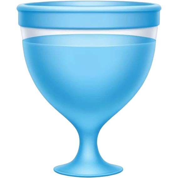 Blue menstrual cup emoji