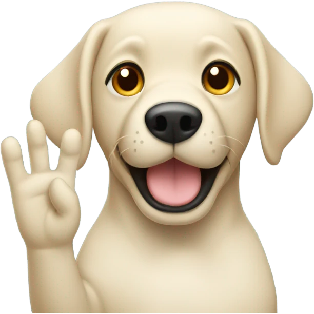 Lab waving emoji